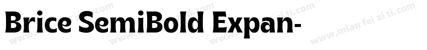 Brice SemiBold Expan字体转换